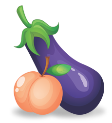Peaches and Eggplants